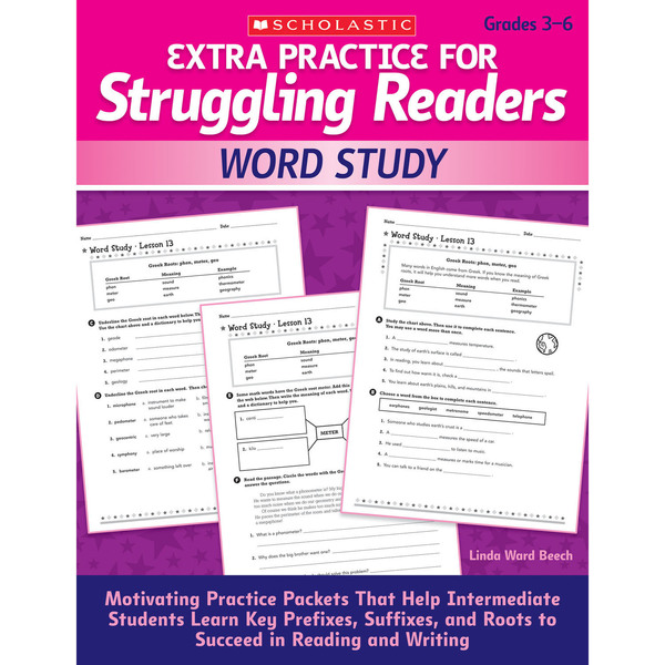Scholastic Extra Practice for Struggling Readers - Word Study 9780545124119